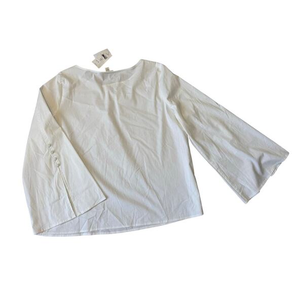 J. Jill Crisp, cotton blouse/shirt; size Med/Petite; Lightweight summer blouse - Picture 2 of 12